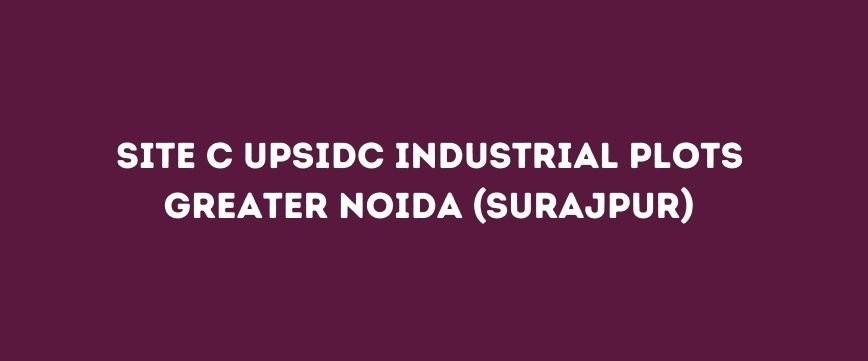 Site C Industrial Plots Gr Noida
